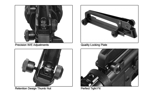 UTG PRO Mil-spec 7075-T6 Forged Carry Handle Sight