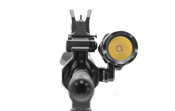 UTG M-LOK® Offset Flashlight Ring Mount, Matte Black