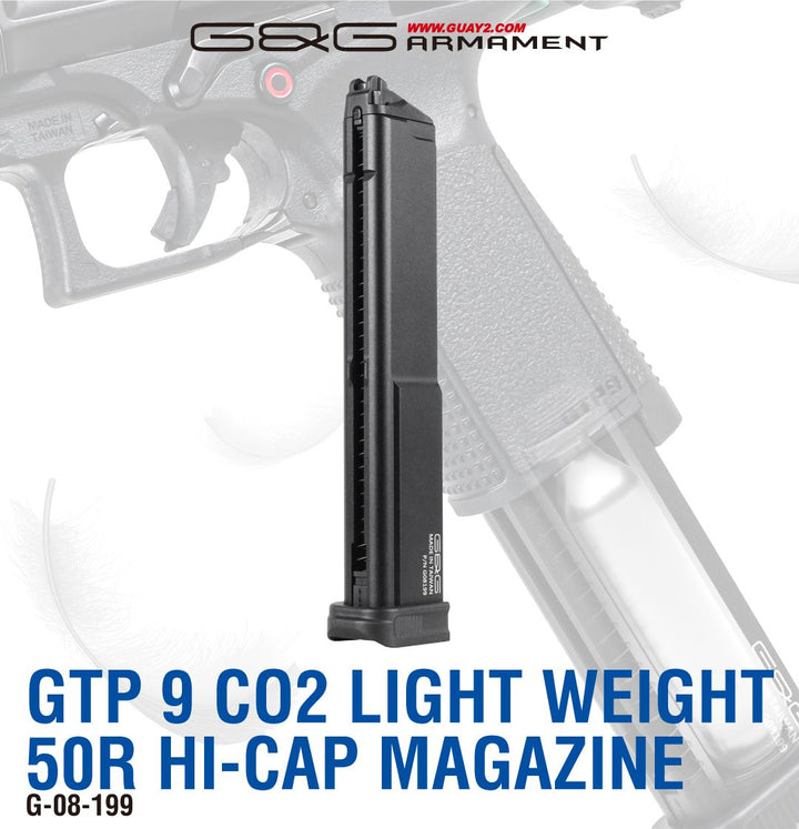 50R CO2 Light Weight Hi-Cap Magazine For GTP 9 & SMC9