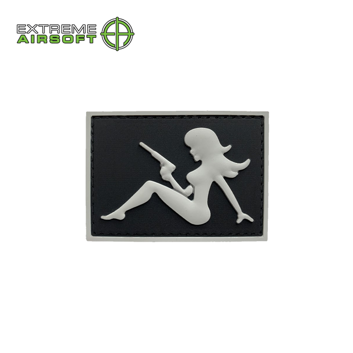 Mudflap Girl w/ Pistol PVC Patch