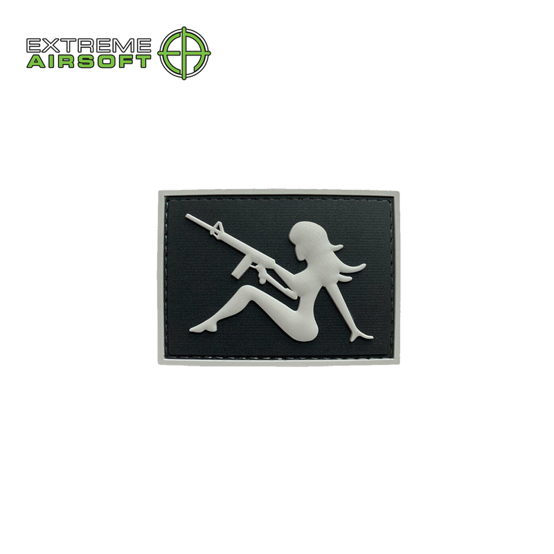 Mudflap Girl w/ Rifle PVC Morale Patch
