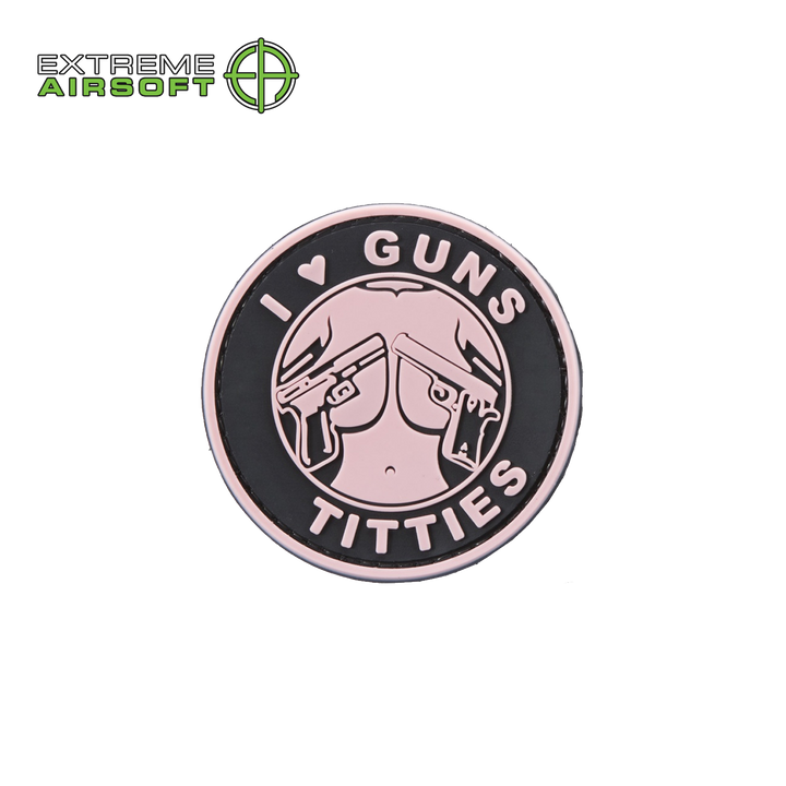 I Love Guns and T*tties PVC Morale Patch