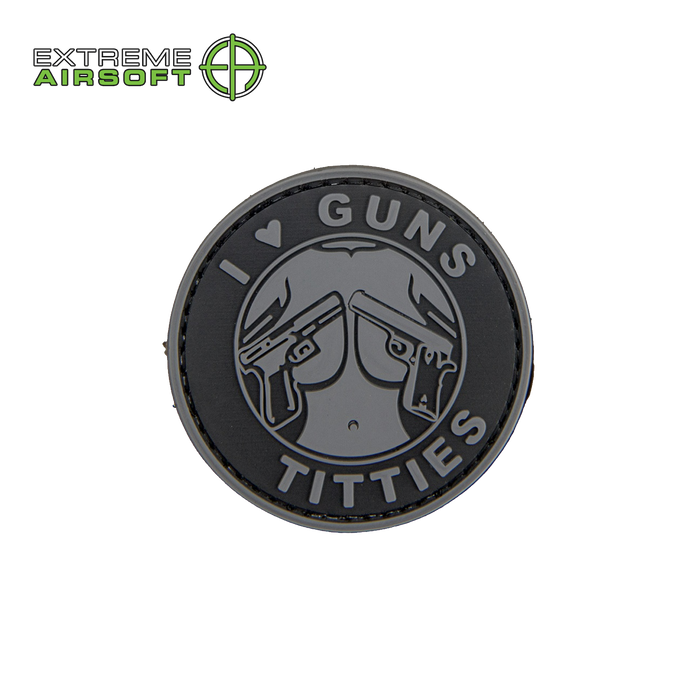 I Love Guns and T*tties PVC Morale Patch