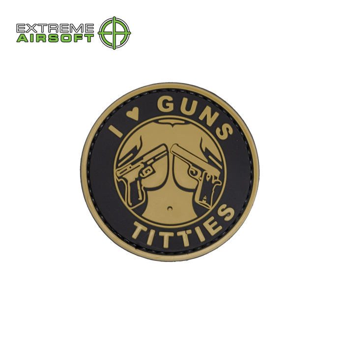 I Love Guns and T*tties PVC Morale Patch