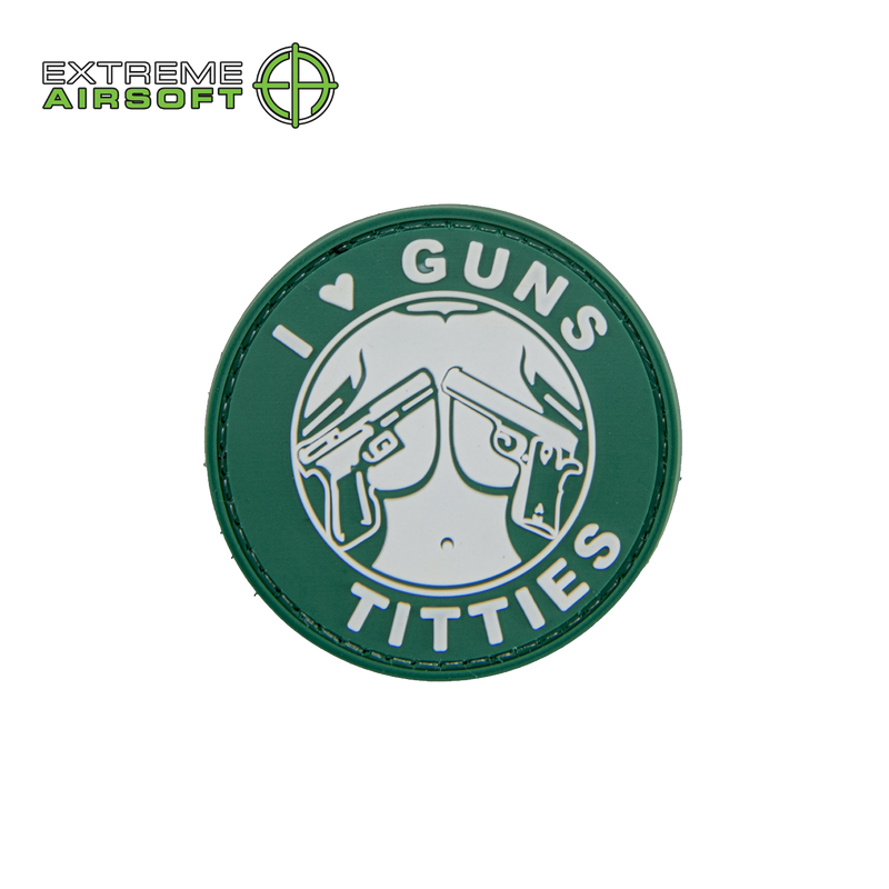 I Love Guns and T*tties PVC Morale Patch