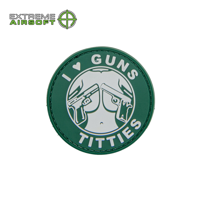 I Love Guns and T*tties PVC Morale Patch