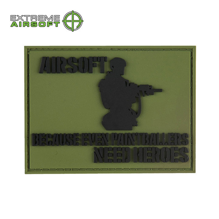 Airsoft Because Even Paintballers Need Heroes PVC Patch