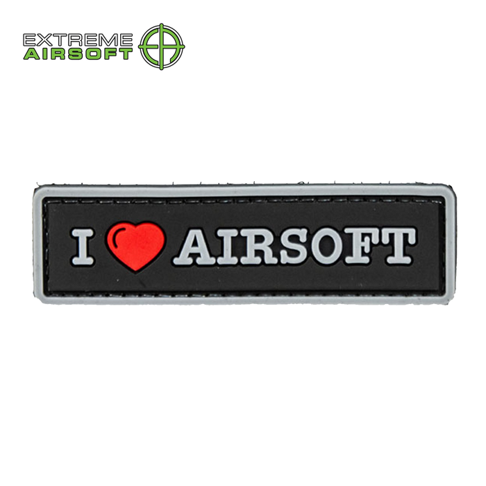 I Love Airsoft PVC Patch