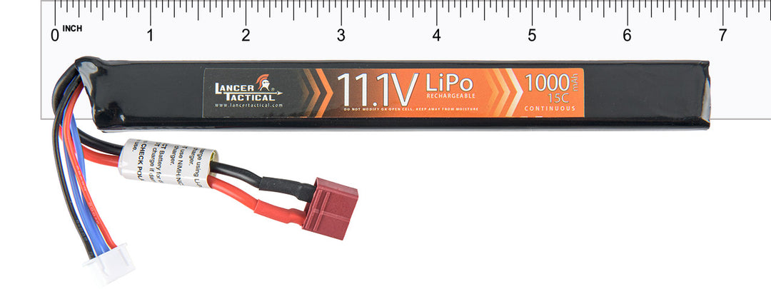 LT 11.1v 1000mAh 15C Stick LiPo Battery (Deans Connector)