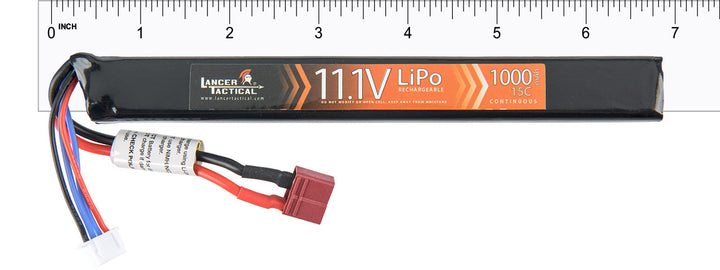 LT 11.1v 1000mAh 15C Stick LiPo Battery (Deans Connector)