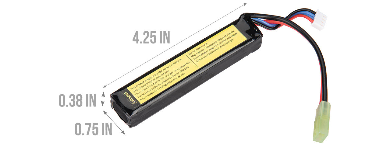 Lancer Tactical 11.1v 1000mAh 20C Stick Lipo Battery