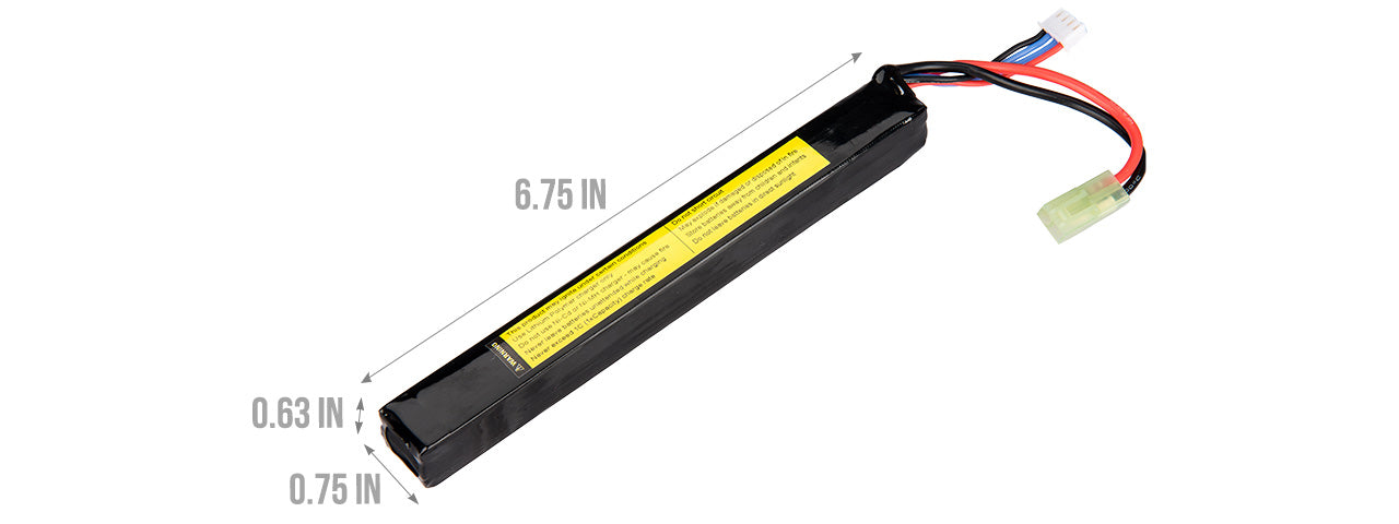 LT 11.1V 1300 mAh 25C Stick LiPo Battery