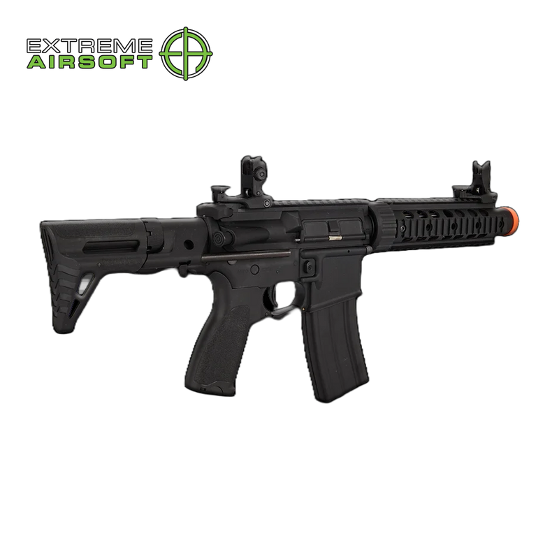 Lancer Tactical Gen 2 AEG Rifle w/ PDW Stock and Short Silencer