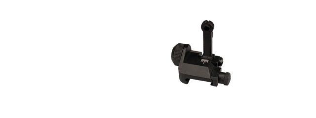 ICS Full Metal M4/M16 Flip-Up Mini Airsoft Back Up Rear Iron Sight