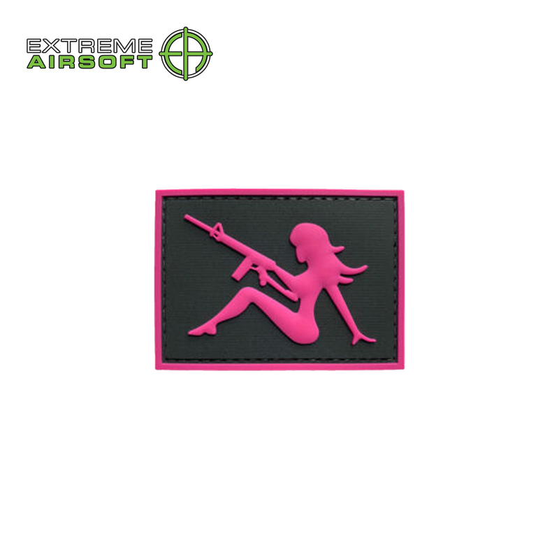 Mudflap Girl w/ Rifle PVC Morale Patch