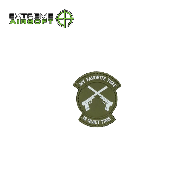 G-Force Pistol My Favorite Time Is Quiet Time PVC Morale Patch