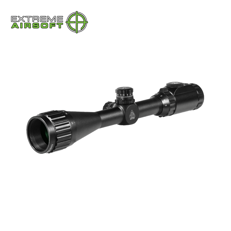 UTG TRUE HUNTER 3-9X40 1" Scope, AO, 36-Color Mil-Dot, Airgun Rings