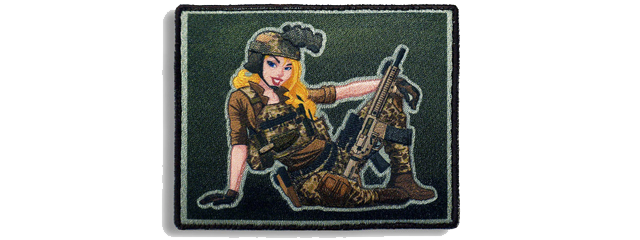 "Sam" The Blonde Navy Seal Modern Pin-Up Girl Embroidered Patch