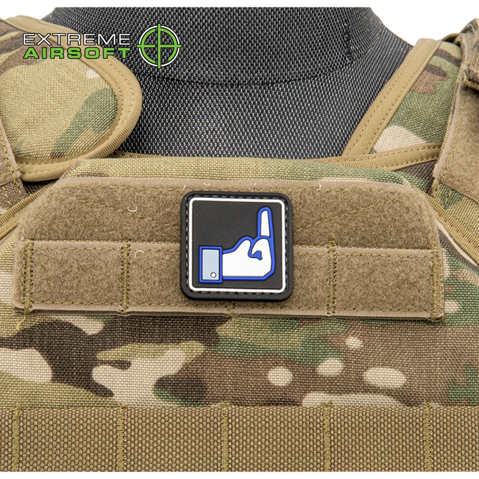 Square Dislike Button PVC Patch