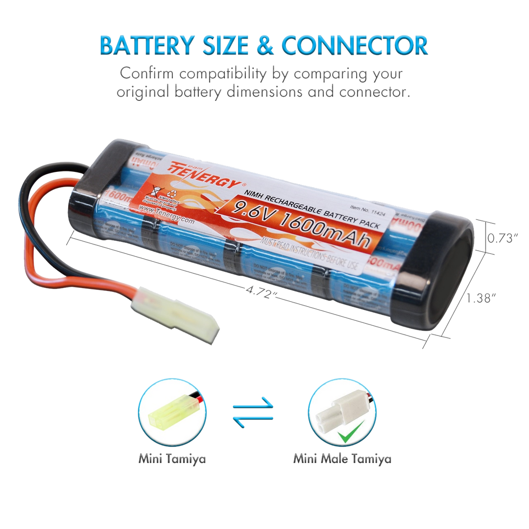 Batterie pour AIRSOFT 8.4V 1500mAh Ni-MH CONNECTEUR MINI TAMIYA