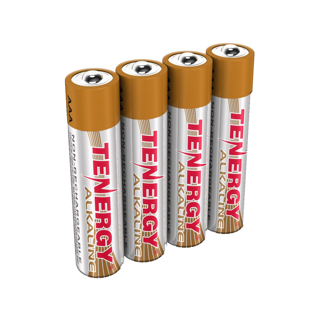 Tenergy AAA Alkaline Batteries, 4 Pack