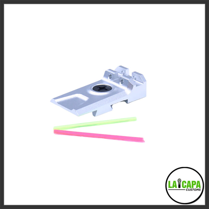 LA Capa Customs Lightweight 5.1 Fiber Optic Rear Sight for Hi Capa