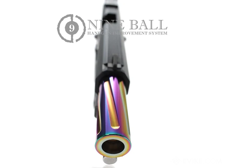 Nine Ball "Fixed" Aluminum Heat Gradation Fluted Outer Barrel for Hi-Capa 5.1