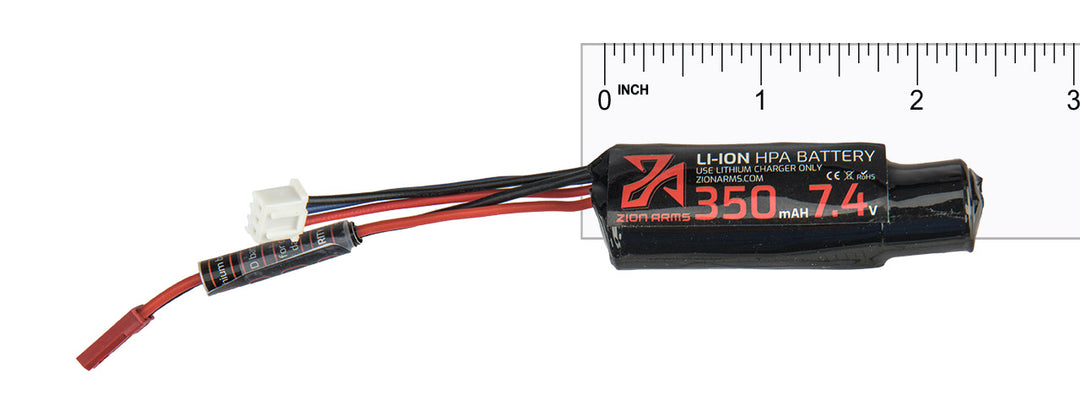Zion Arms 7.4v 350mAh Lithium-Ion HPA Engine Battery (JST Connector)