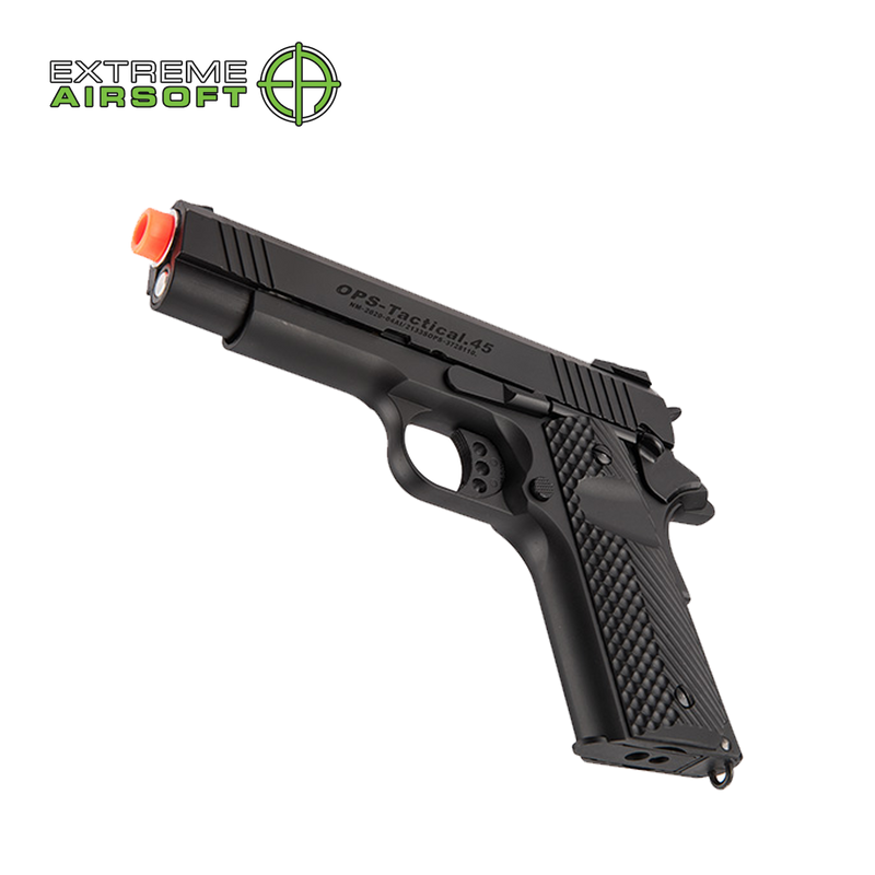 Golden Eagle IMF 3330 OTS Tactical .45 HiCapa Semi-Auto GBB Metal Pistol