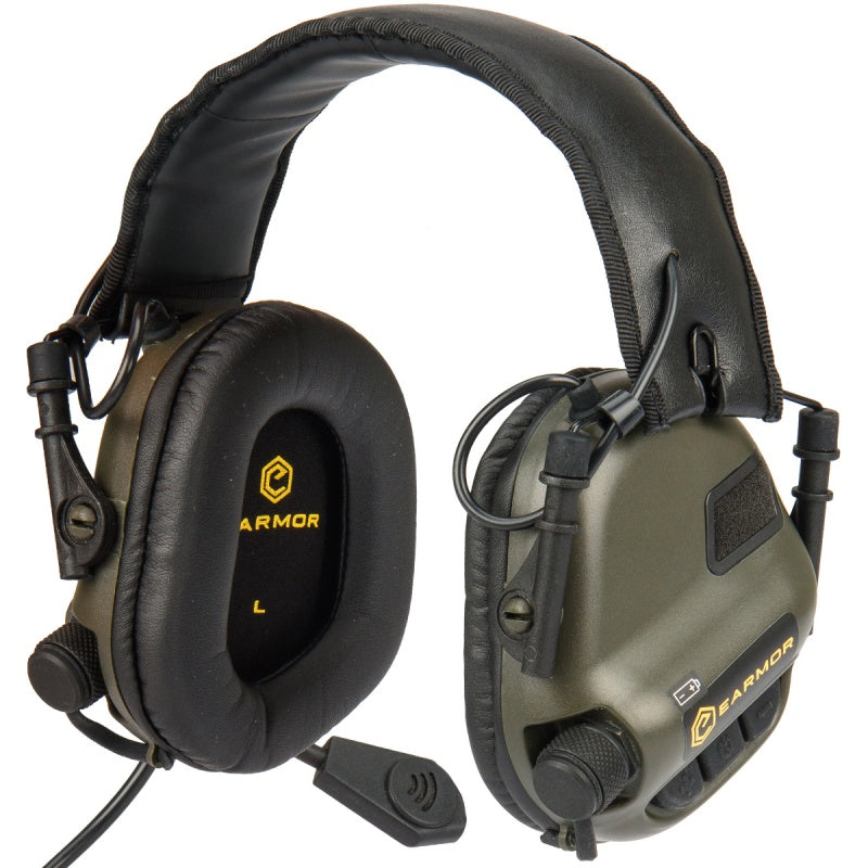 Earmor Electronic Tactical Earmuffs w/ NATO Input