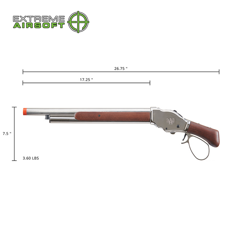 Golden Eagle 1887 Wide Lever Action Shotgun (Silver)