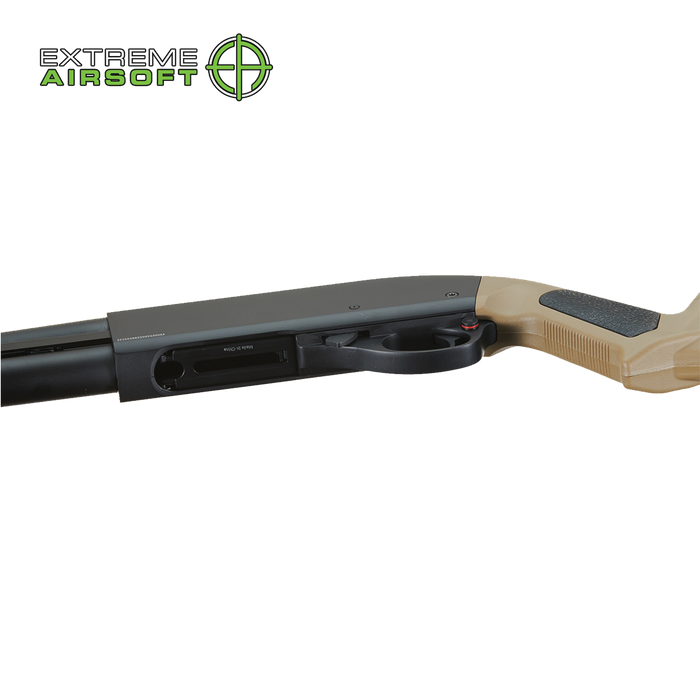 Golden Eagle Airsoft M870 MP M-LOK Style 3/6-Shot Pump Action Gas Shotgun - Tan