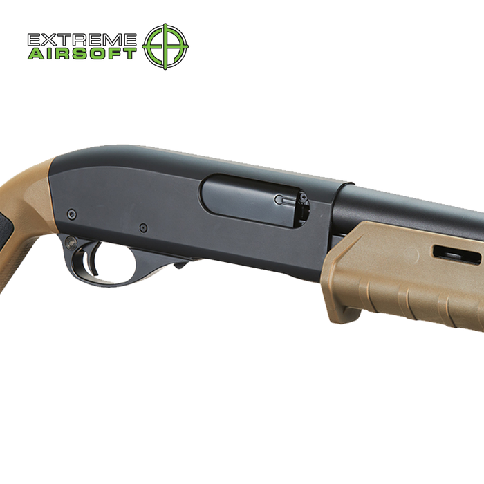 Golden Eagle Airsoft M870 MP M-LOK Style 3/6-Shot Pump Action Gas Shotgun - Tan